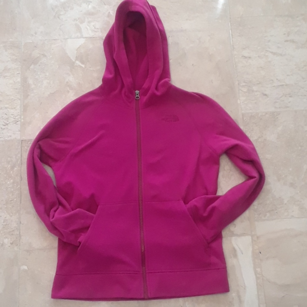 Girls youth large North Face pink hoodie